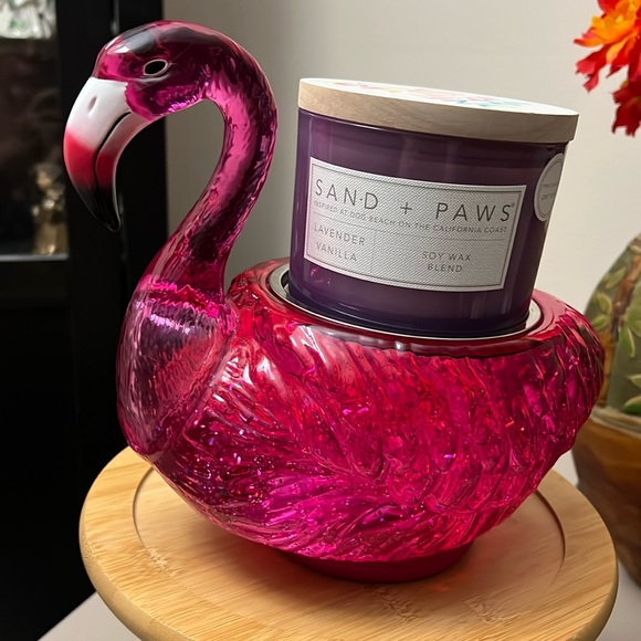 BBW flamingo candle snow globe… FREE SHIPPING - Picture 3 of 8